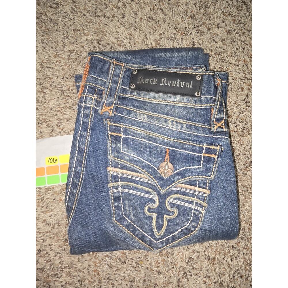 Womens Rock Revival Jeans Size 26 / 32' Inseam/ Jen Boot